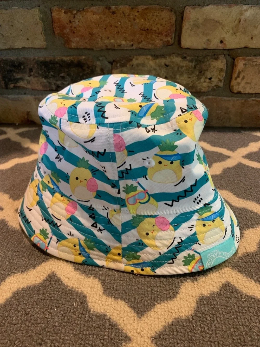 Squishmallows Maui Pineapple Bucket Hat Kids' Youth, One Size Fits Most